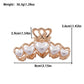 Beau - Layered Heart Open Frame Hair Claw