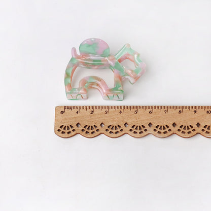 Beau - Acetate Cartoon Dog Hollow Claw Clip