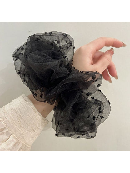 Gifty - Puffy Polka-Dot Tulle Scrunchie