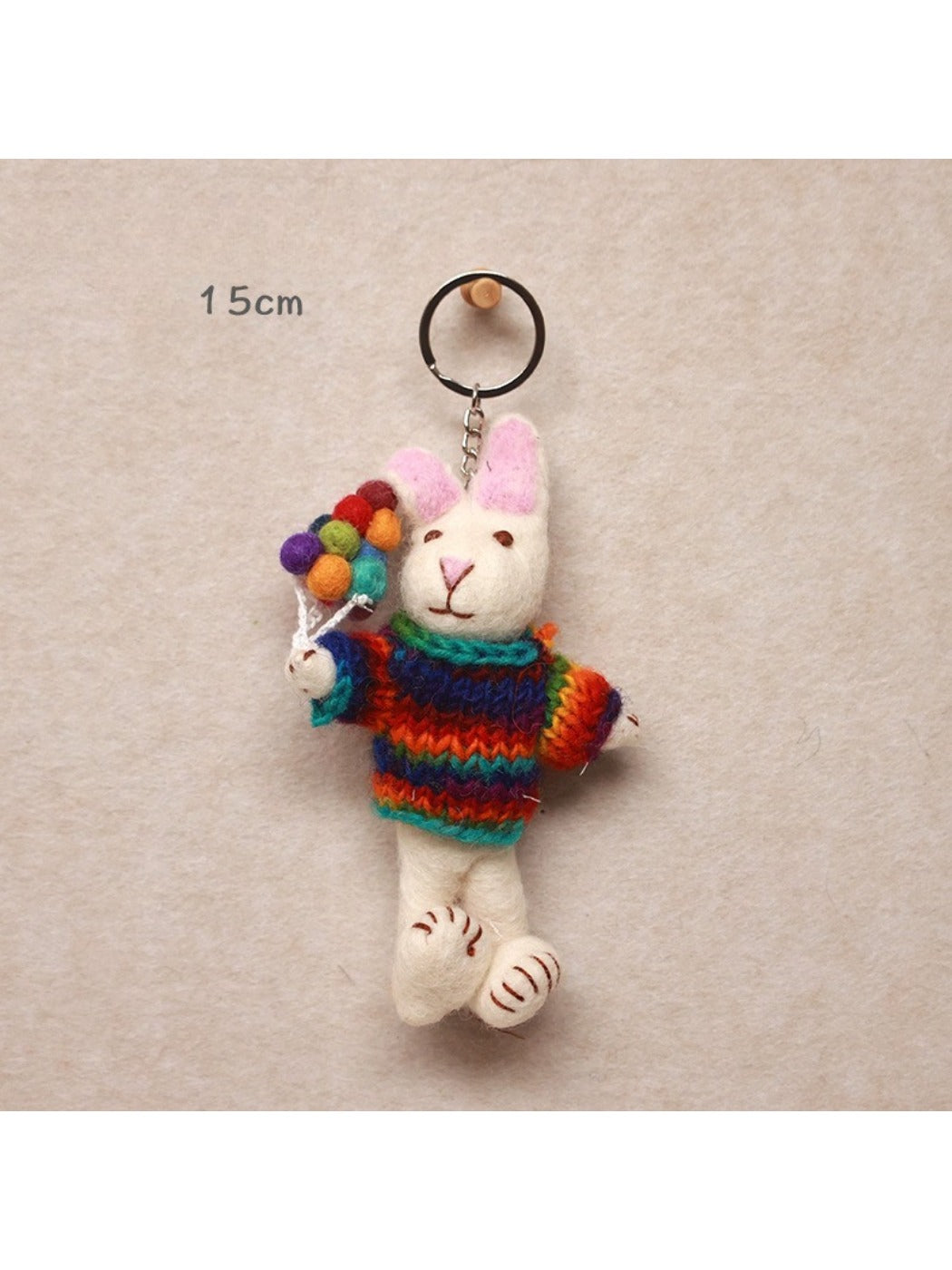Feltery - Cute 3D Rabbit Doll Keychain Bag Charm