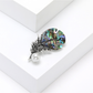 Brovia - Fashion Feather Accent Alloy Brooch Pin