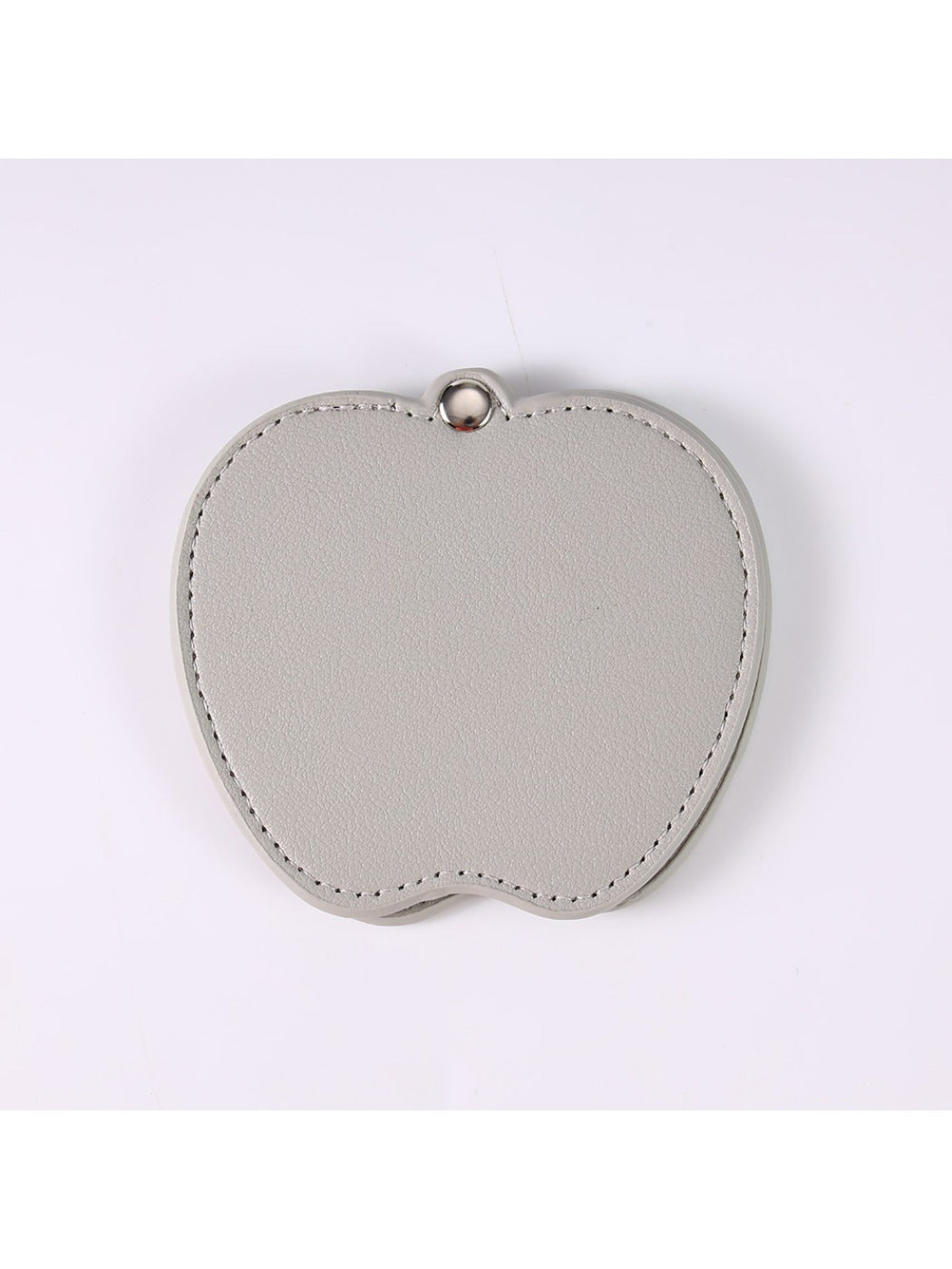 Mirroray - Apple Shaped Leather Makeup Mirror Rotating