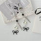 Keypus - Kitty Fishbone Charm Phone Pendant Keychain