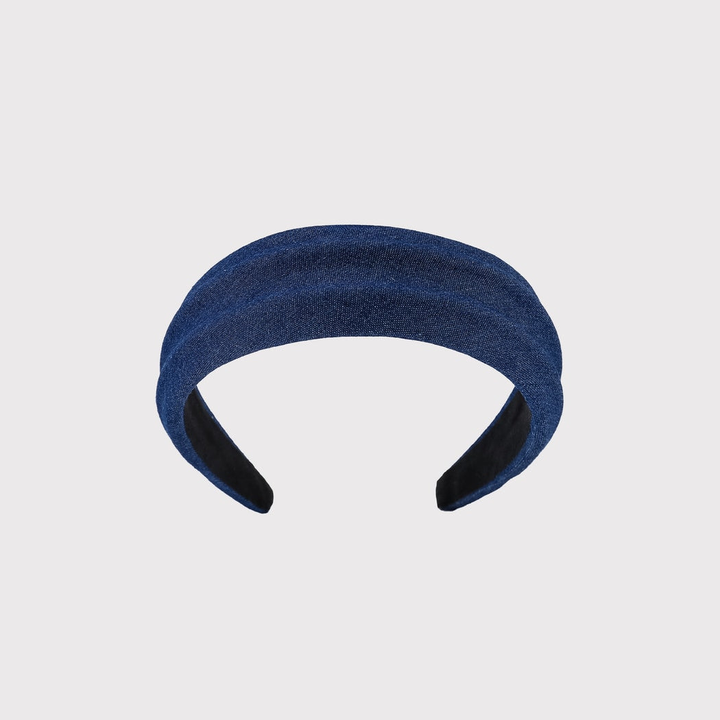 Gifty - Vintage Style Blue Wide Fabric Headband