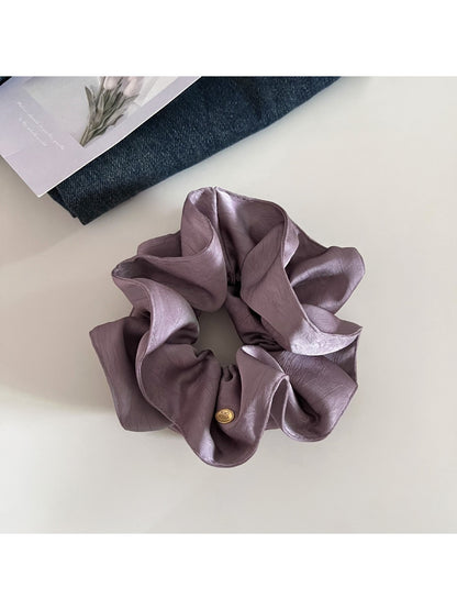 Gifty - Textured Satin Spiral-Shaped Hair Tie