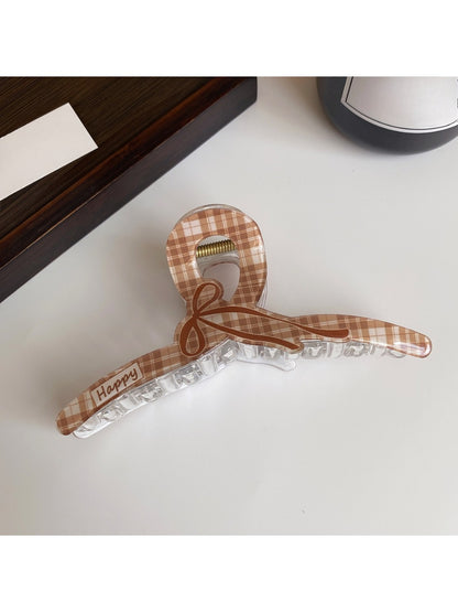 Beau - Brown Simple Bow Hair Clip