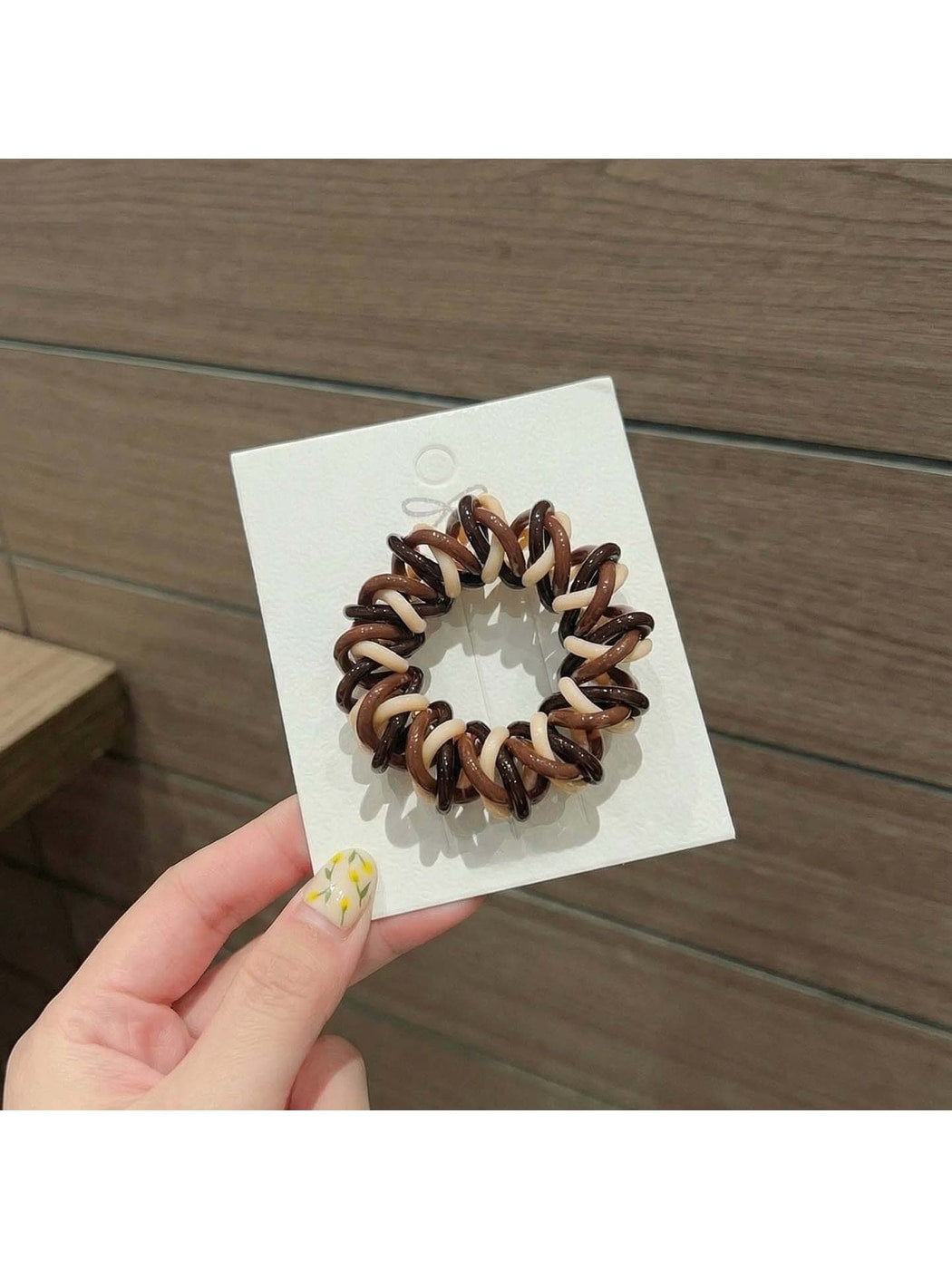 Gifty - Braided Elastic Spiral Polyester Hair Tie