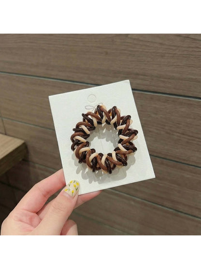 Gifty - Braided Elastic Spiral Polyester Hair Tie