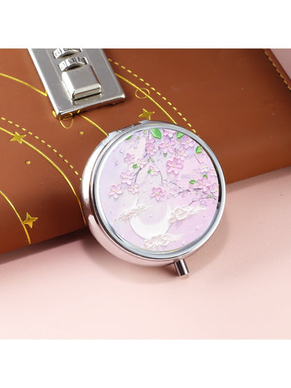Mirroray - Cute Triple Compartment Round Compact Mirror