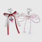 Keypus - Beaded Bow Eye Charm Keychain