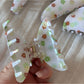 Beau - Simple Glossy Flower Pattern Acrylic Claw Clip