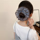 Gifty - Printed Four-Layer Mesh Ruffled Hair Scrunchie