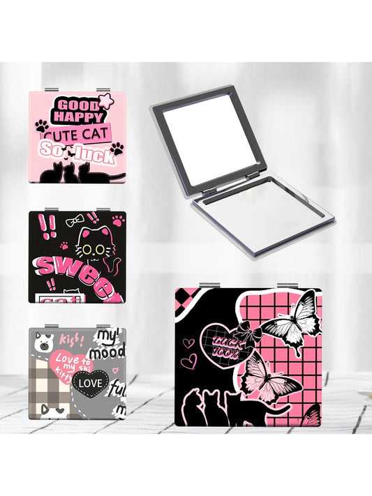 Mirroray - Y2K Print Folding Makeup Mirror