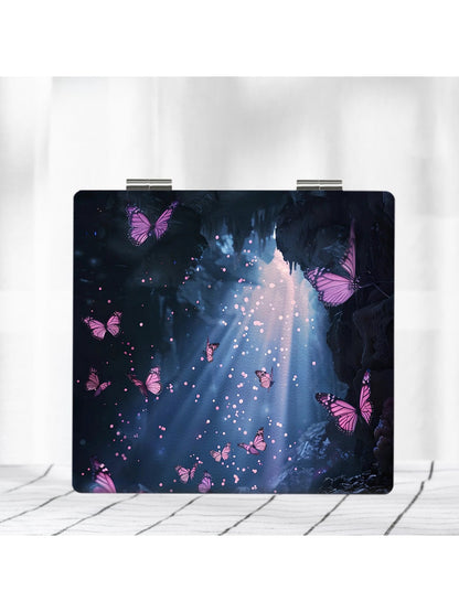 Mirroray - Butterfly Print Portable Touch Up Mirror