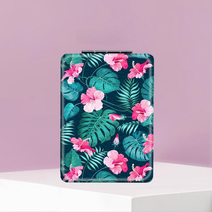 Mirroray - Portable PU Frame Printed Compact Makeup Mirror