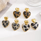 Earedge - Valentines Day Leopard Heart Earrings