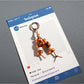 Keypus - Elongated Vintage Bead Keychain