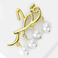 Brovia - Simple Prayer Letter Alloy Fashion Brooch Pin