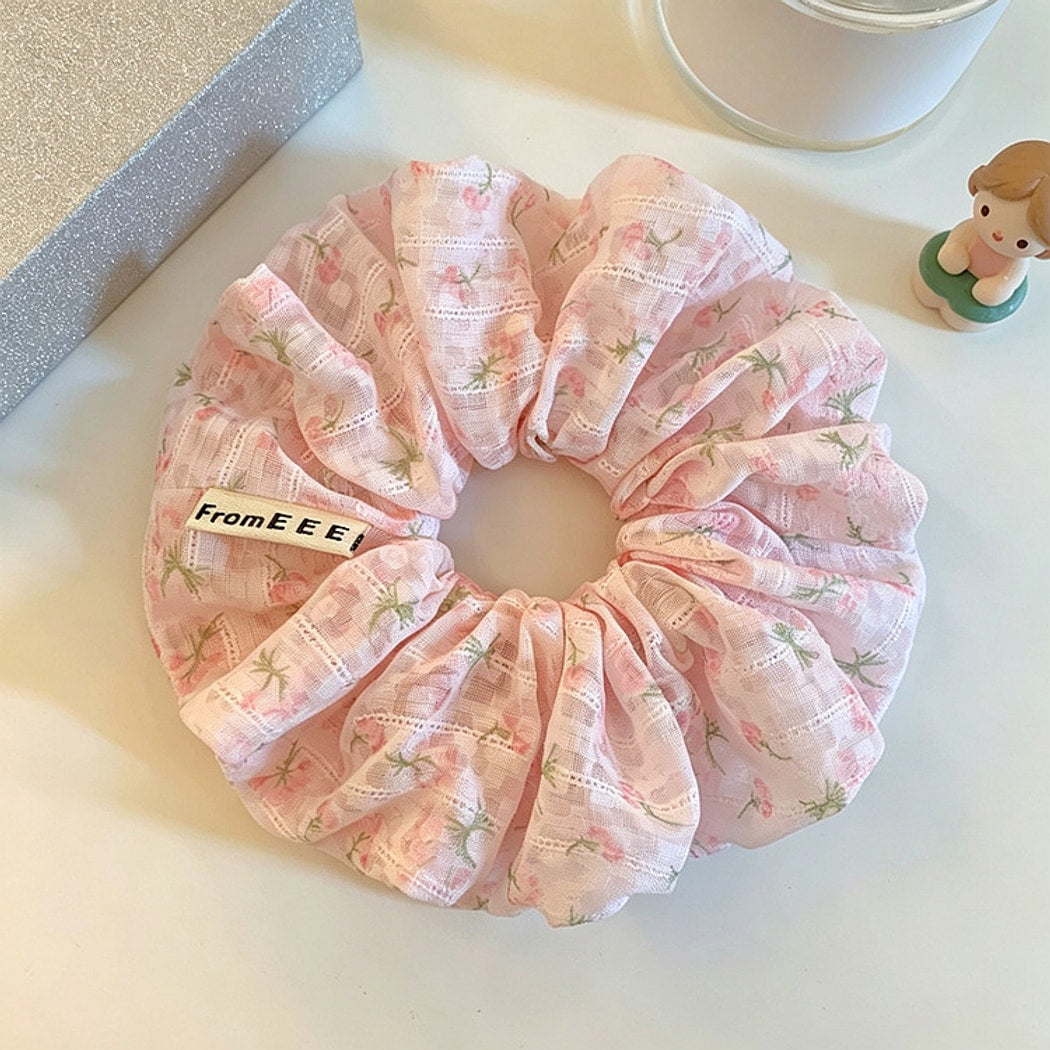 Gifty - Floral Print Elastic Scrunchie