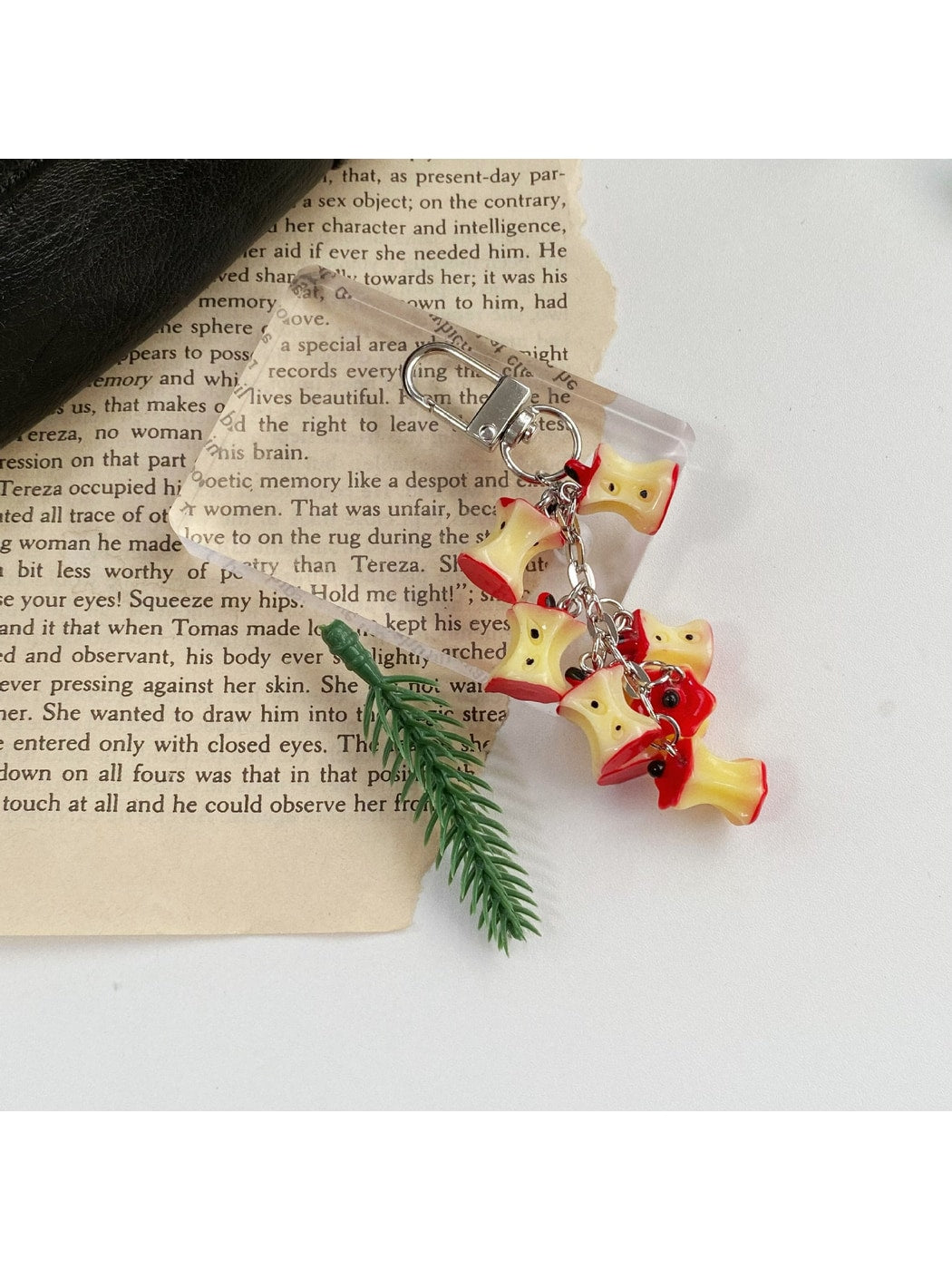 Keypus - Cute Fruit Apple Keychain Bag Charm