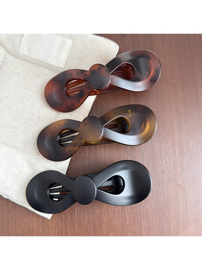 Beau - Vintage Flat Bow Hair Claw Clip