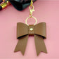 Keypus - Modern Simple Bow Shape Bag Charm Keychain