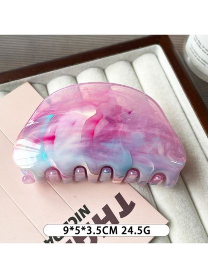 Beau - Simple Oval Gradient Geometric Claw Clip