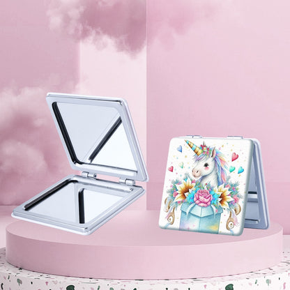Mirroray - Unicorn Print Foldable Pocket Makeup Mirror