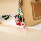 Keypus - Cartoon Peach Faux Leather Bag Charm Keychain