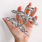 Beau - Cool Toned Geometric Line Elegant Claw Clip