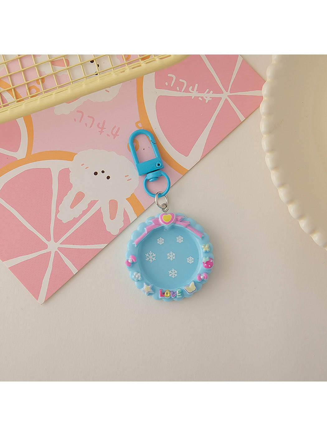 Keypus - Round Macaron Colored Keychain