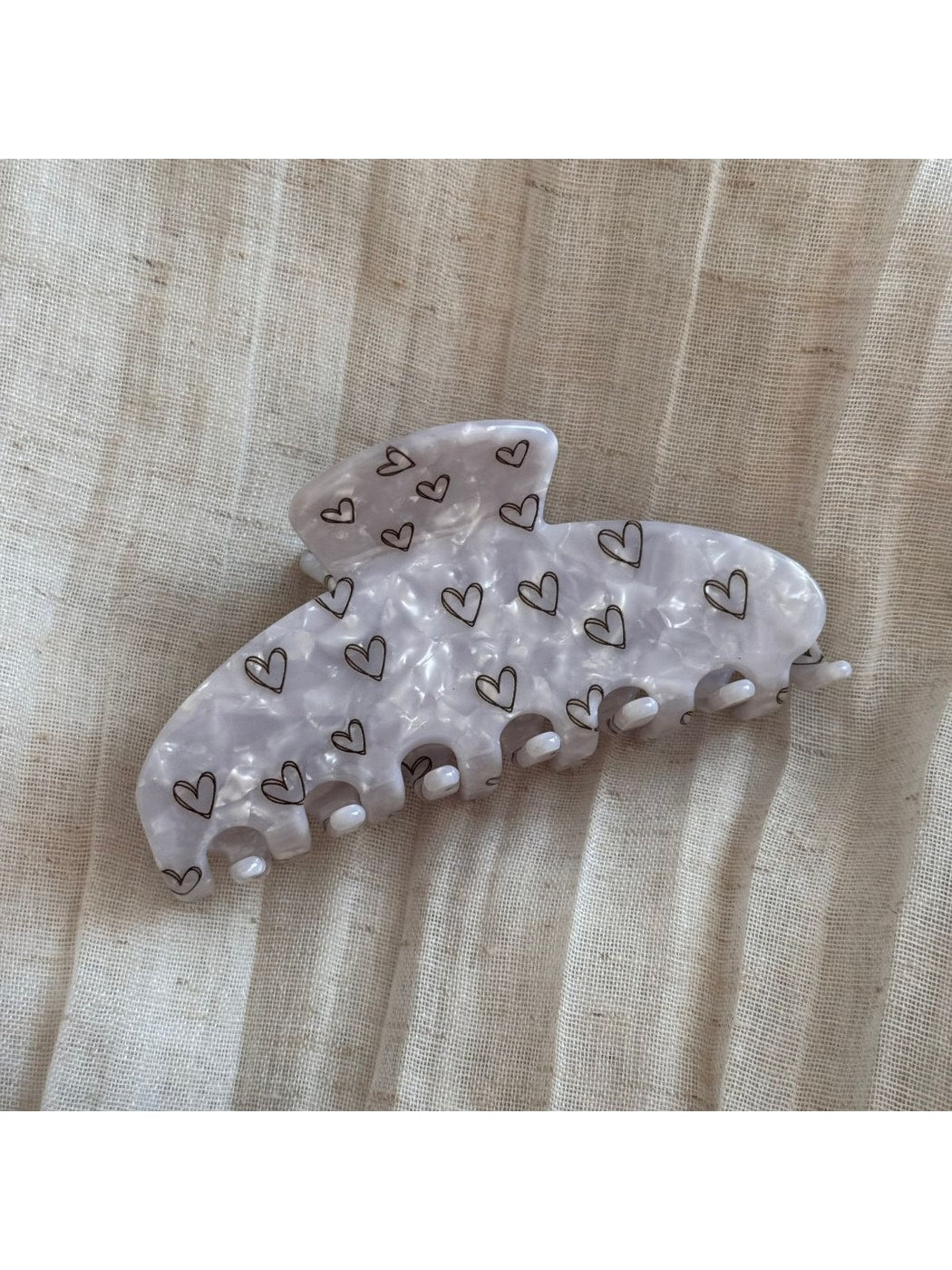 Beau - Irregular Fan Shaped Acetate Hair Claw Clip