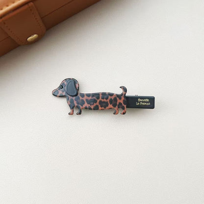 Beau - Acrylic Alloy Cartoon Dog Bangs Hair Clip