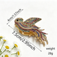 Beau - Parrot Shape Rhinestone Alloy Claw Clip