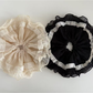 Gifty - Ruffled Lace Trim Vintage Style Scrunchie