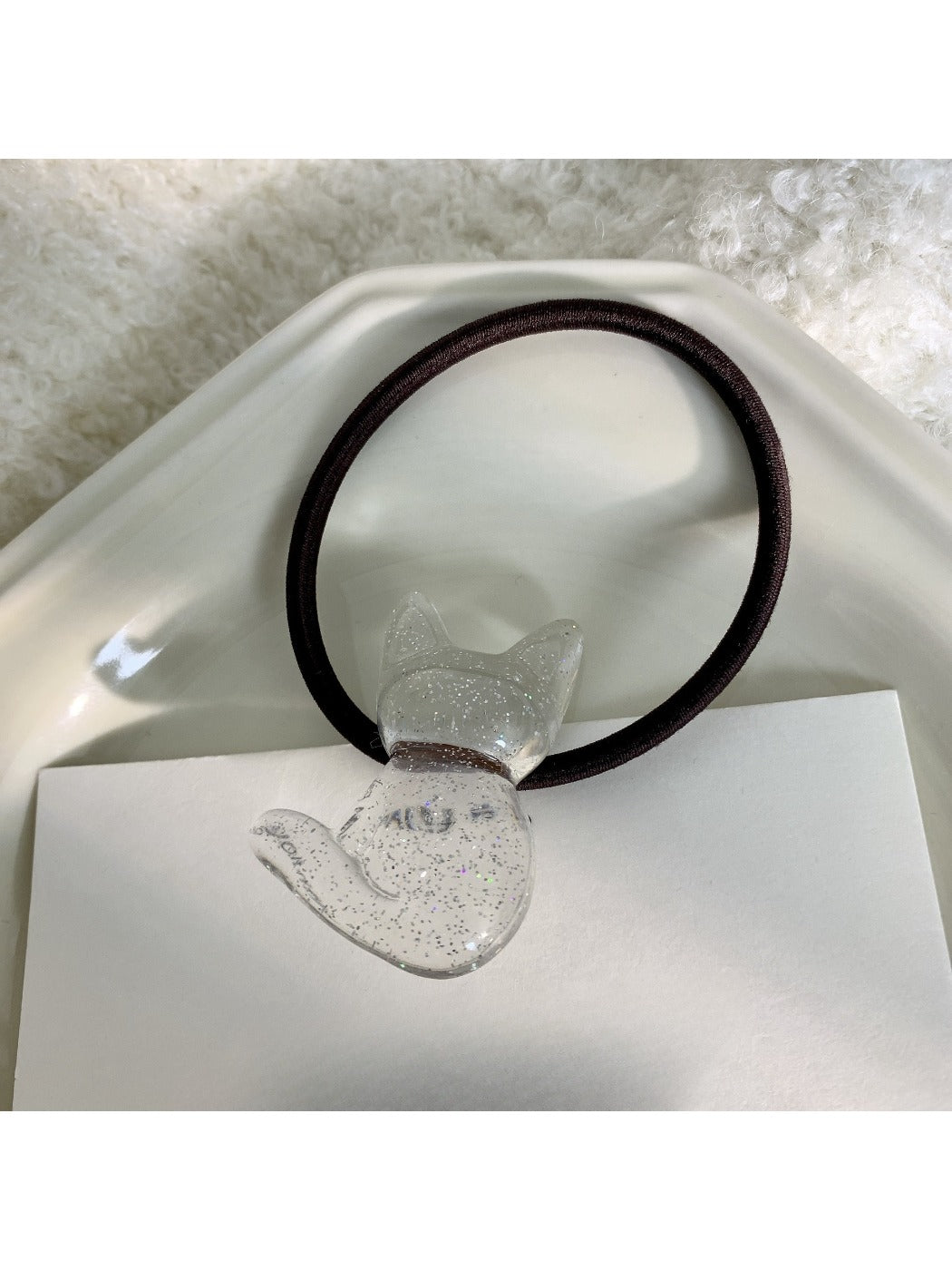 Gifty - Cute Clear Bear Hair Tie