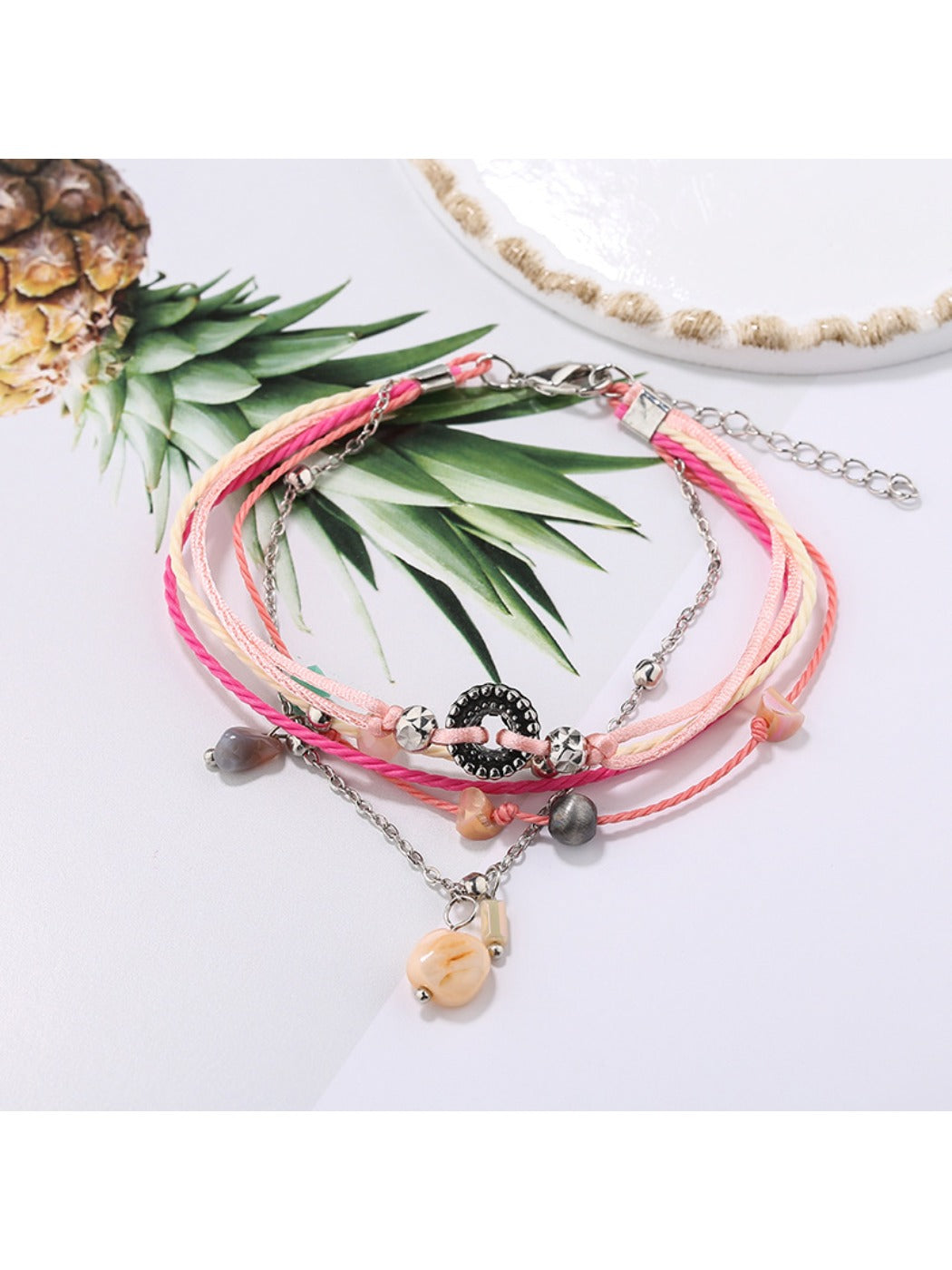 Lovra small bead alloy bracelet packaged in branded jewelry box