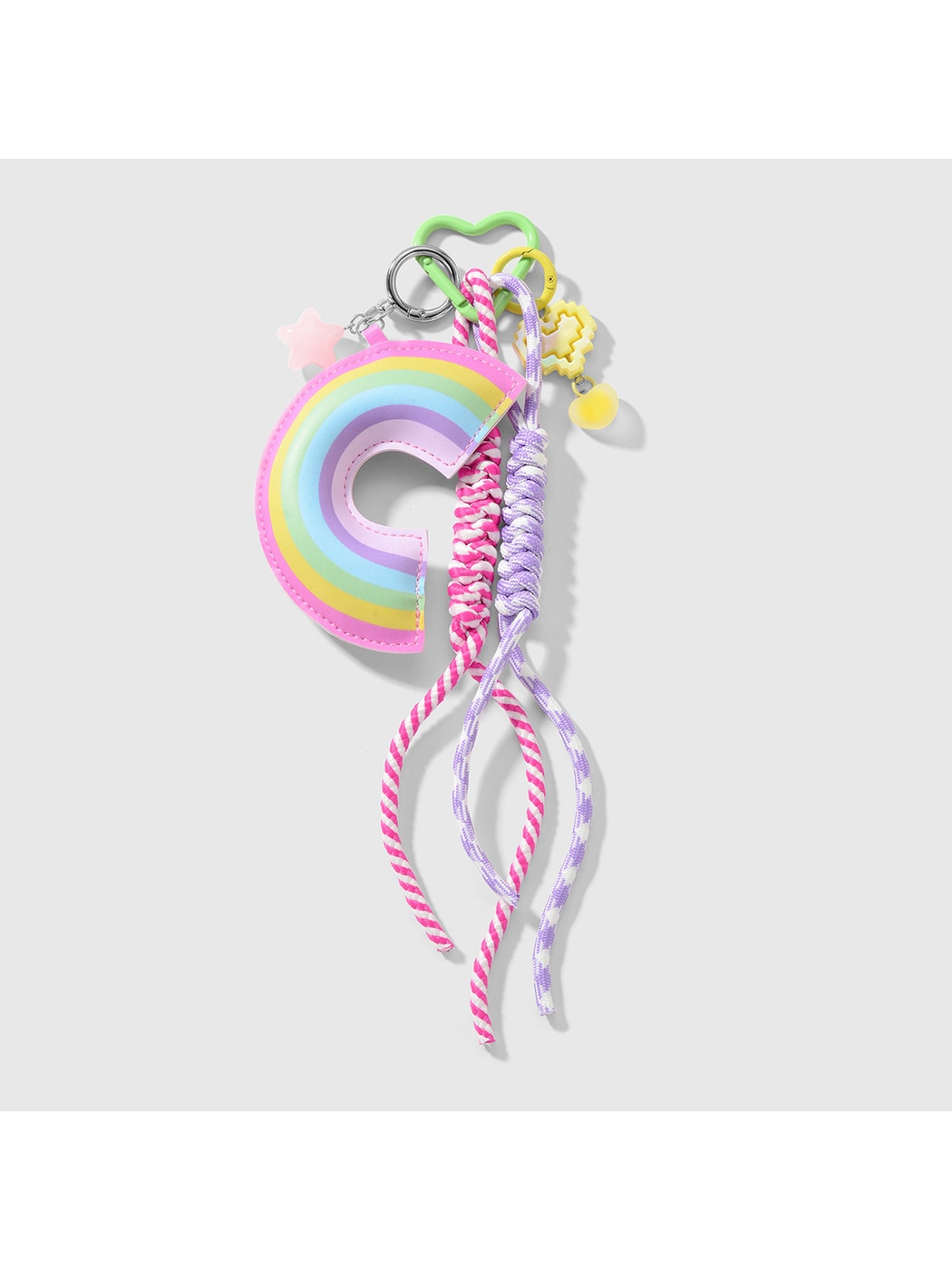 Keypus - Sweet Style Rainbow Bow Pendant Bag Charm Keychain