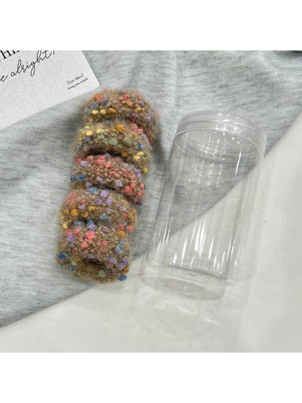 Gifty - Colorful Polka Dot Plush Hair Ties