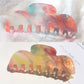 Beau - Glossy Acrylic Geometric Wave Claw Clip