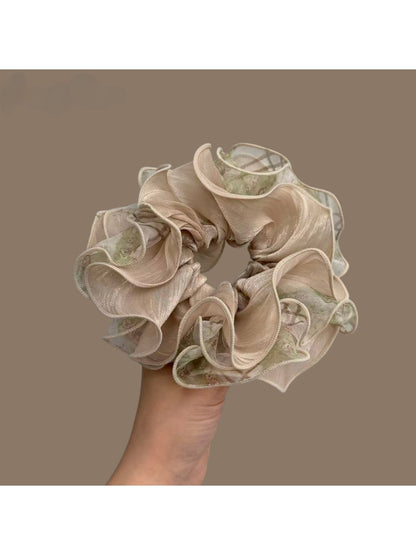 Gifty - Polyester Tulle Look Ruffled Hair Scrunchie