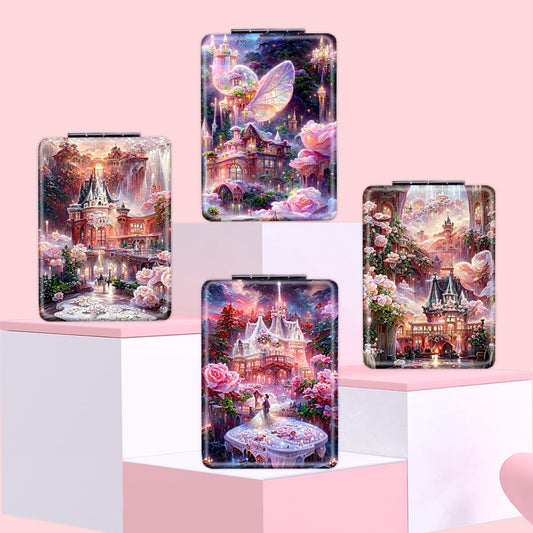 Mirroray - Foldable Cartoon Style Handheld Makeup Mirror