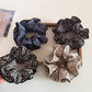 Gifty - Vintage Floral Ruffle Hair Scrunchie