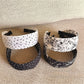 Close-up of Gifty headband showing detailed tiny floral pattern