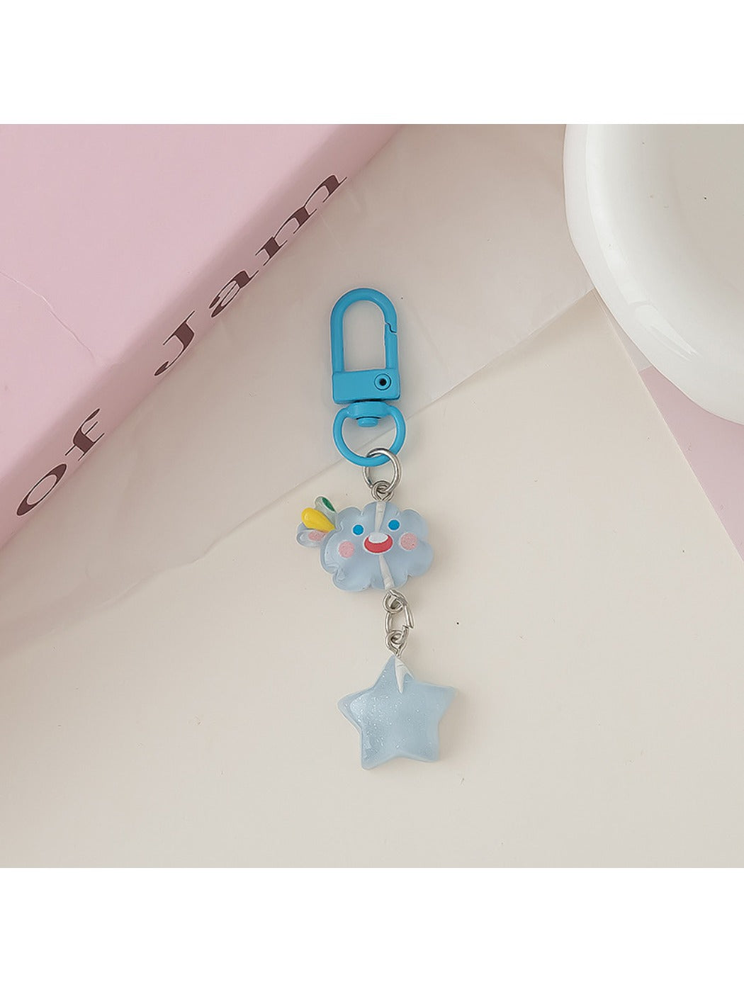 Keypus - Adorable Cloud Shaped Star Keychain