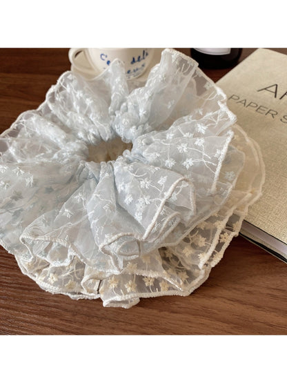 Gifty - Lace Hollow Floral Scrunchie