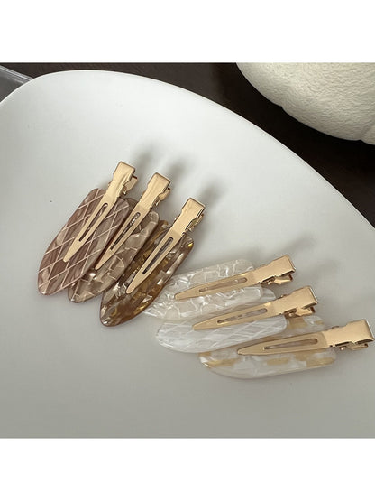 Beau - Geometric Acetate Side Bangs Styling Hair Clip