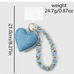 Keypus - Y2K Heart Chain Detail Polyester Keychain