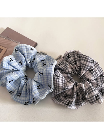 Gifty - Plaid Bow Pattern Scrunchie