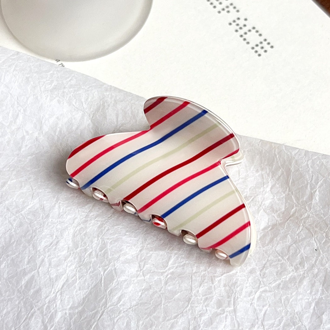 Beau - Modern Striped Styling Claw Clip